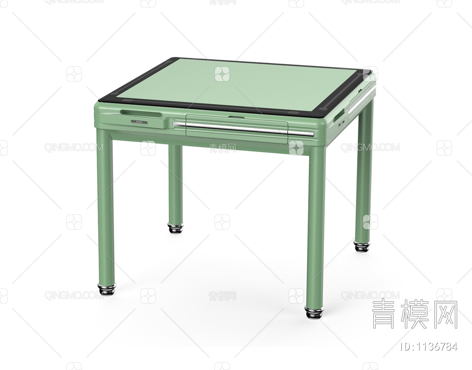 体育娱乐器材 全自动麻将机餐桌3D模型下载【ID:1136784】