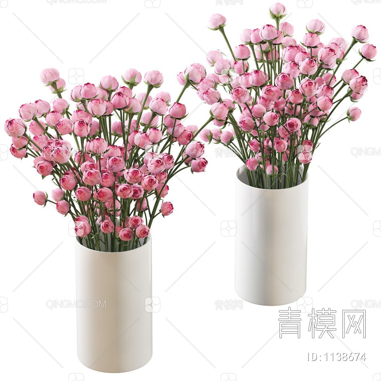model植物花瓶3D模型下载【ID:1138674】