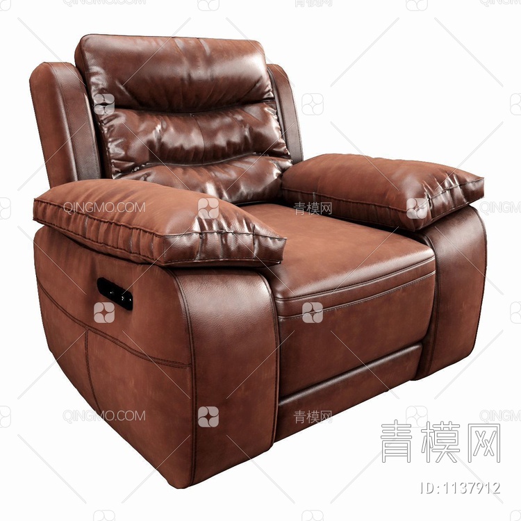 单人沙发3D模型下载【ID:1137912】