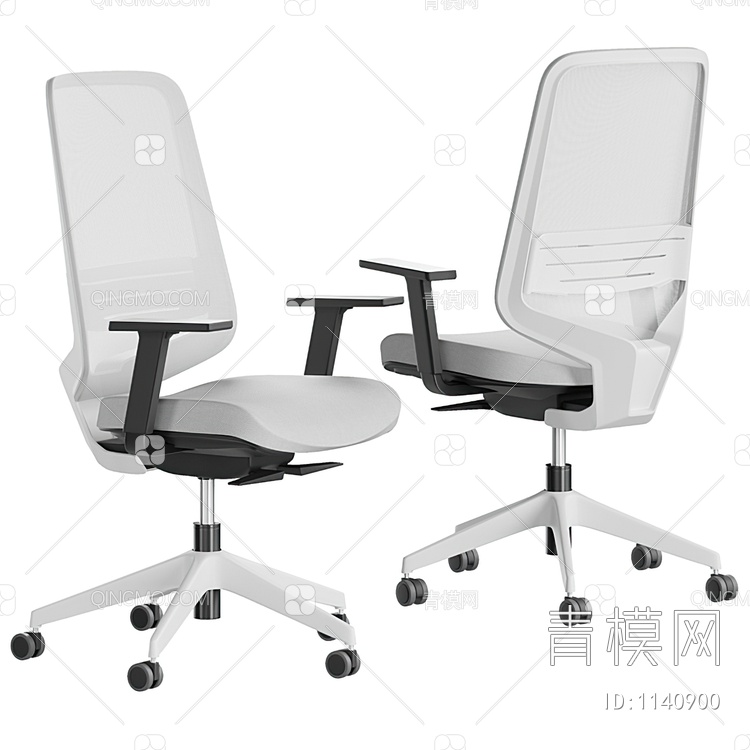 办公椅3D模型下载【ID:1140900】