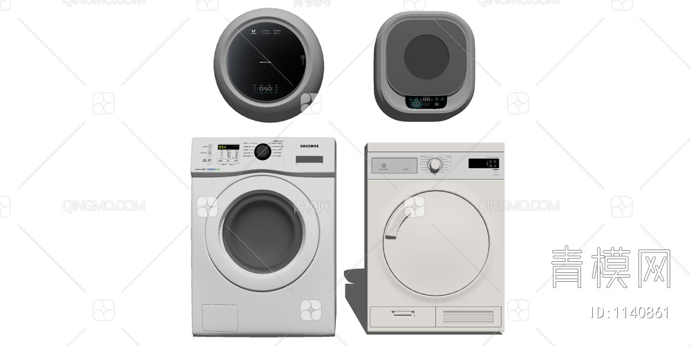 洗衣机SU模型下载【ID:1140861】