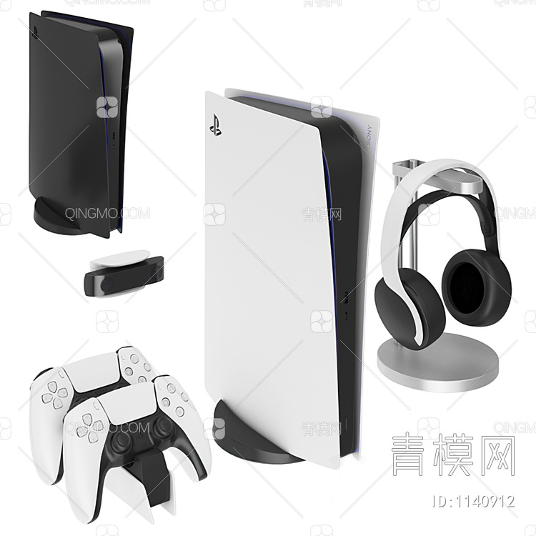 游戏机 耳机3D模型下载【ID:1140912】