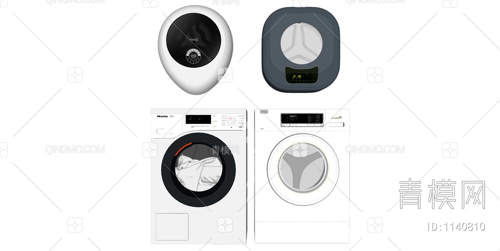 洗衣机SU模型下载【ID:1140810】
