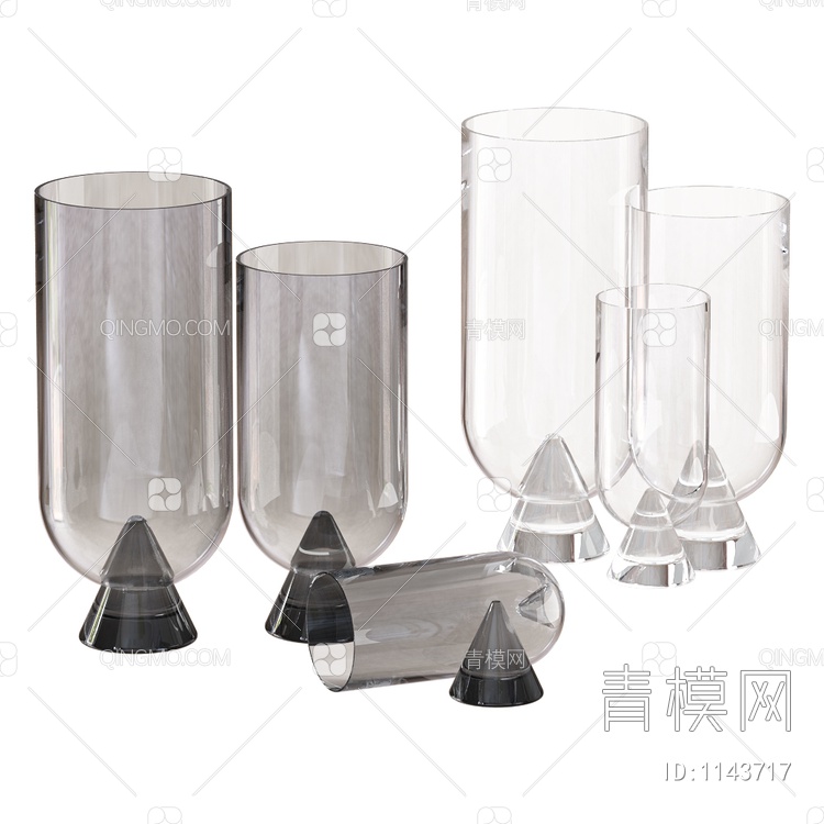 大气玻璃花瓶3D模型下载【ID:1143717】