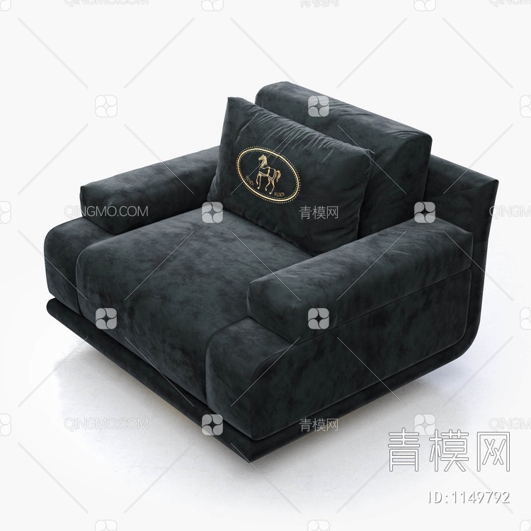 休闲单人沙发3D模型下载【ID:1149792】