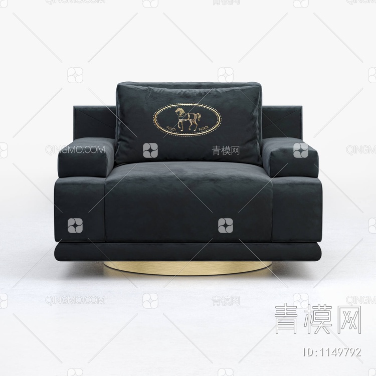 休闲单人沙发3D模型下载【ID:1149792】