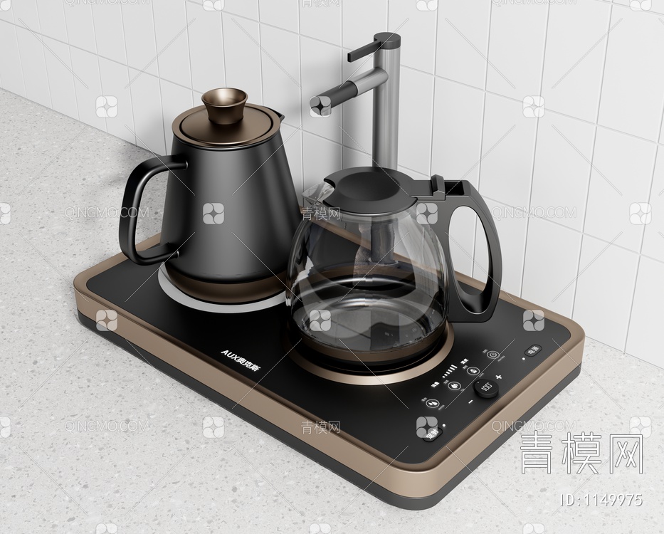 电热水壶 水壶 茶壶3D模型下载【ID:1149975】