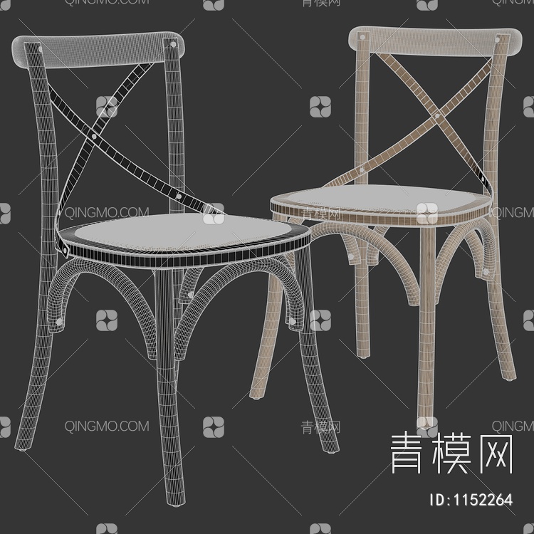 单椅3D模型下载【ID:1152264】