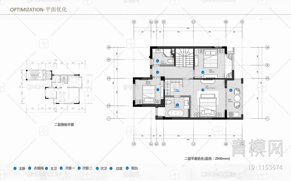 四层别墅CAD施工图+效果图+材料表 私宅 豪宅 洋房 样板房 家装【ID:1153674】