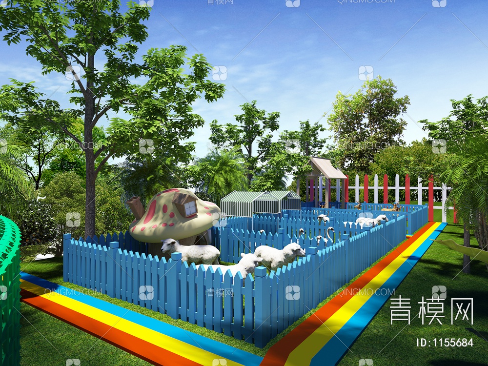 儿童游乐园3D模型下载【ID:1155684】