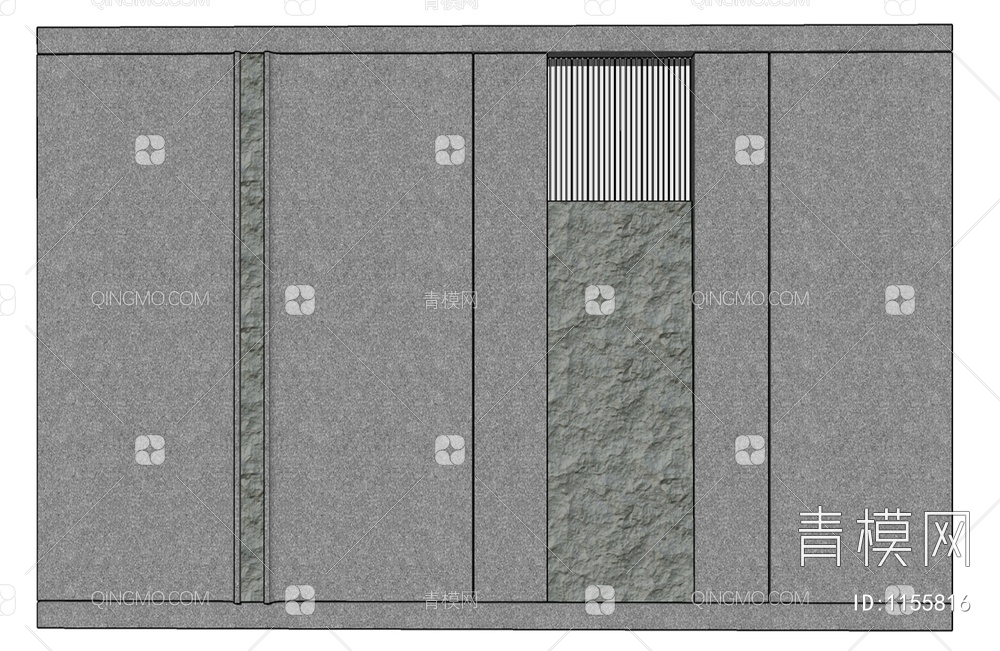 背景墙SU模型下载【ID:1155816】
