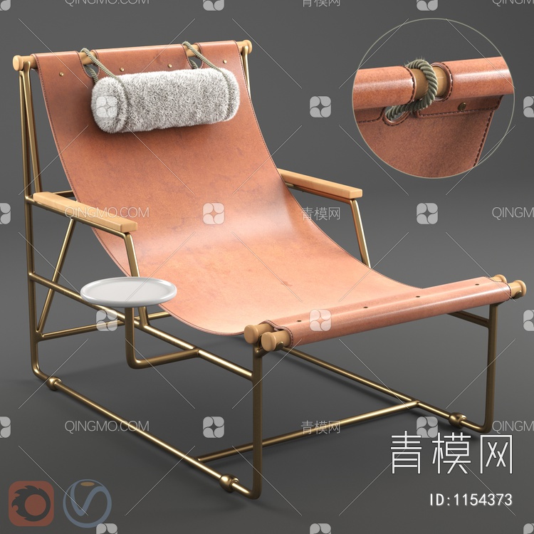 躺椅3D模型下载【ID:1154373】