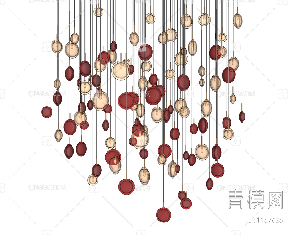 装饰吊灯SU模型下载【ID:1157625】
