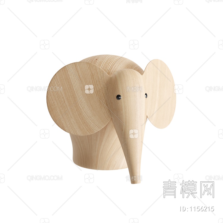 大象雕塑3D模型下载【ID:1156215】