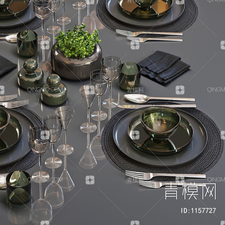 餐具3D模型下载【ID:1157727】