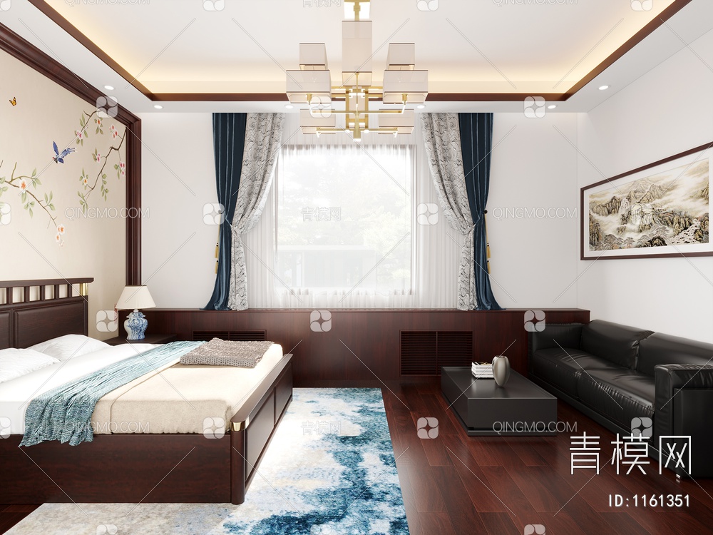 卧室，休息室3D模型下载【ID:1161351】