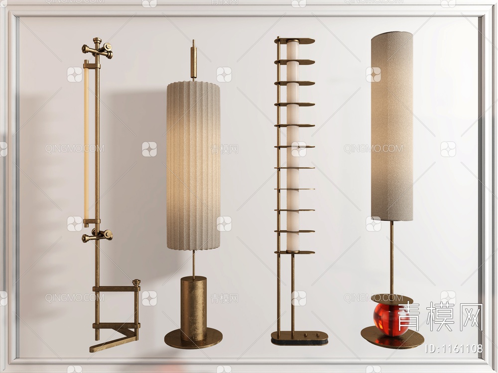 落地灯组合SU模型下载【ID:1161108】