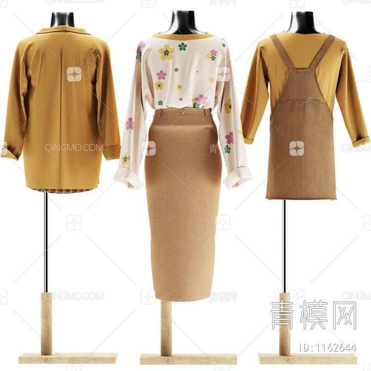 秋季女装服饰3D模型下载【ID:1162644】