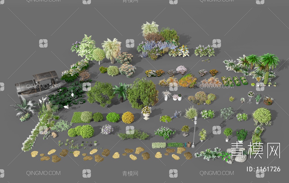 景观植物3D模型下载【ID:1161726】