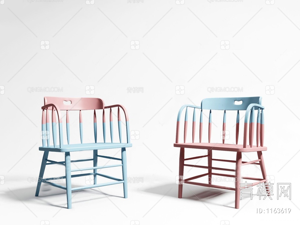 儿童椅子3D模型下载【ID:1163619】