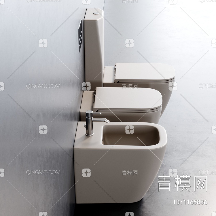 卫浴马桶3D模型下载【ID:1165836】