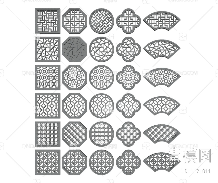 窗花雕花3D模型下载【ID:1171011】
