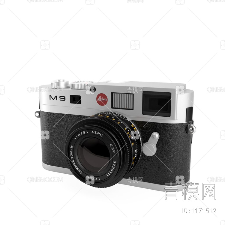 徕卡 M9 数码相机3D模型下载【ID:1171512】