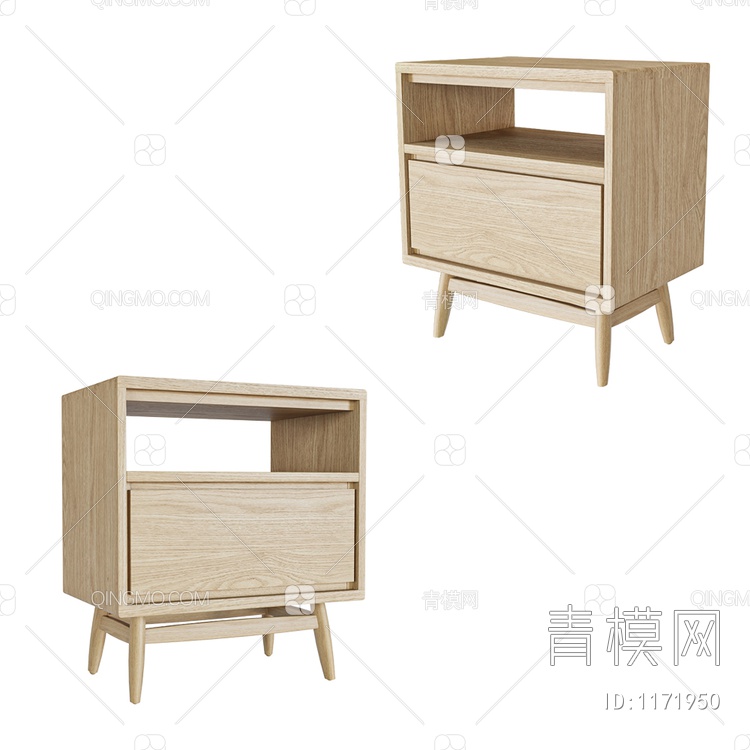 床头柜3D模型下载【ID:1171950】
