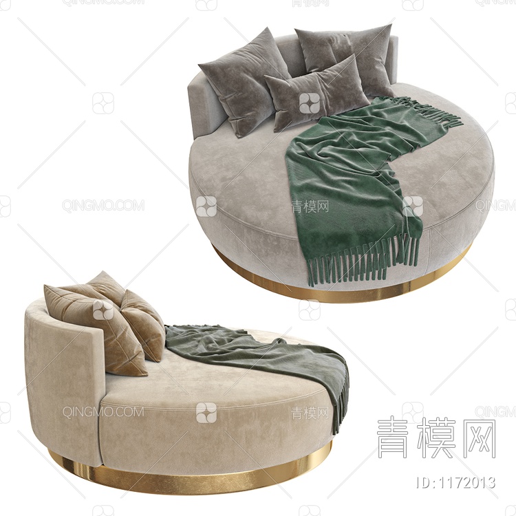 单人沙发3D模型下载【ID:1172013】