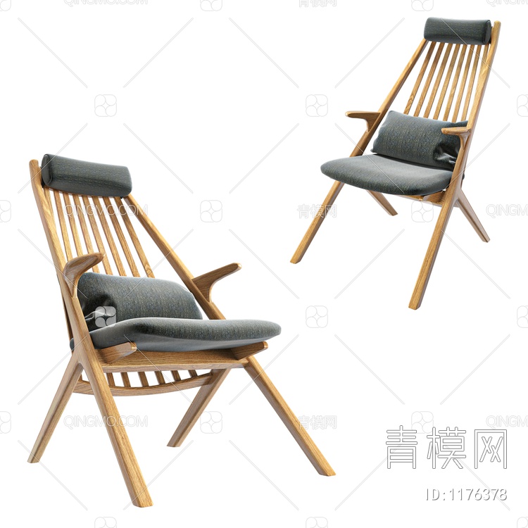 休闲单椅3D模型下载【ID:1176378】