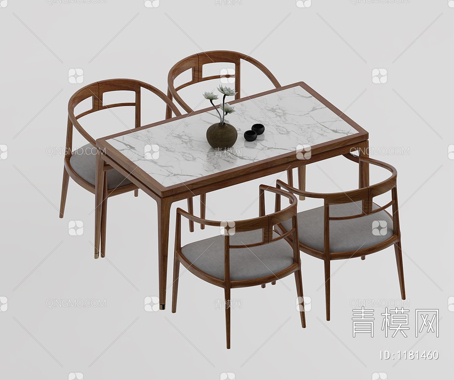 餐桌椅3D模型下载【ID:1181460】