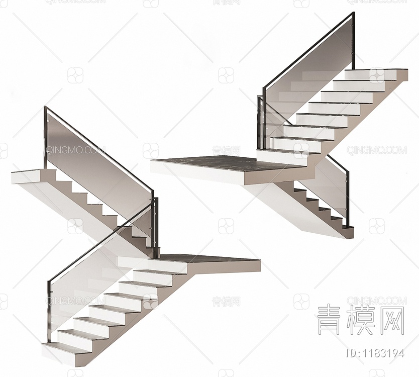 转角楼梯3D模型下载【ID:1183194】