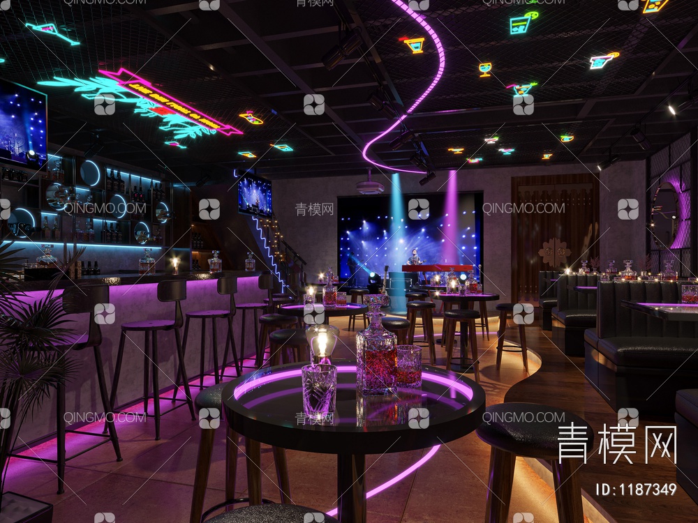 酒吧3D模型下载【ID:1187349】