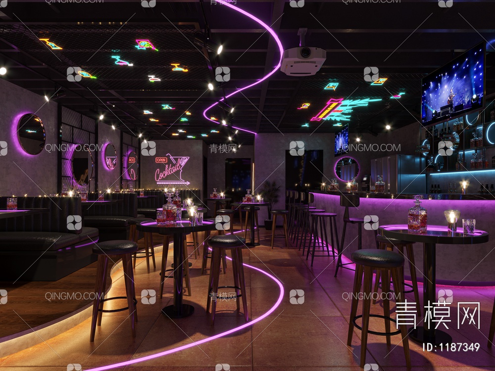 酒吧3D模型下载【ID:1187349】