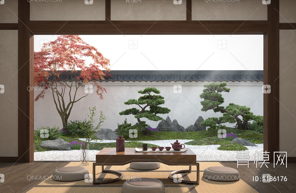 茶室景观3D模型下载【ID:1186176】