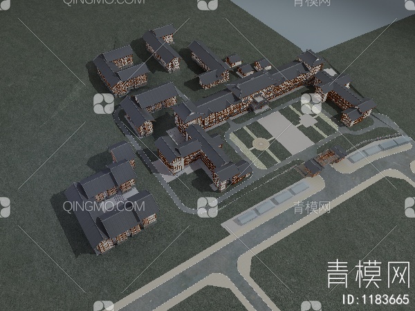 渡假山庄3D模型下载【ID:1183665】