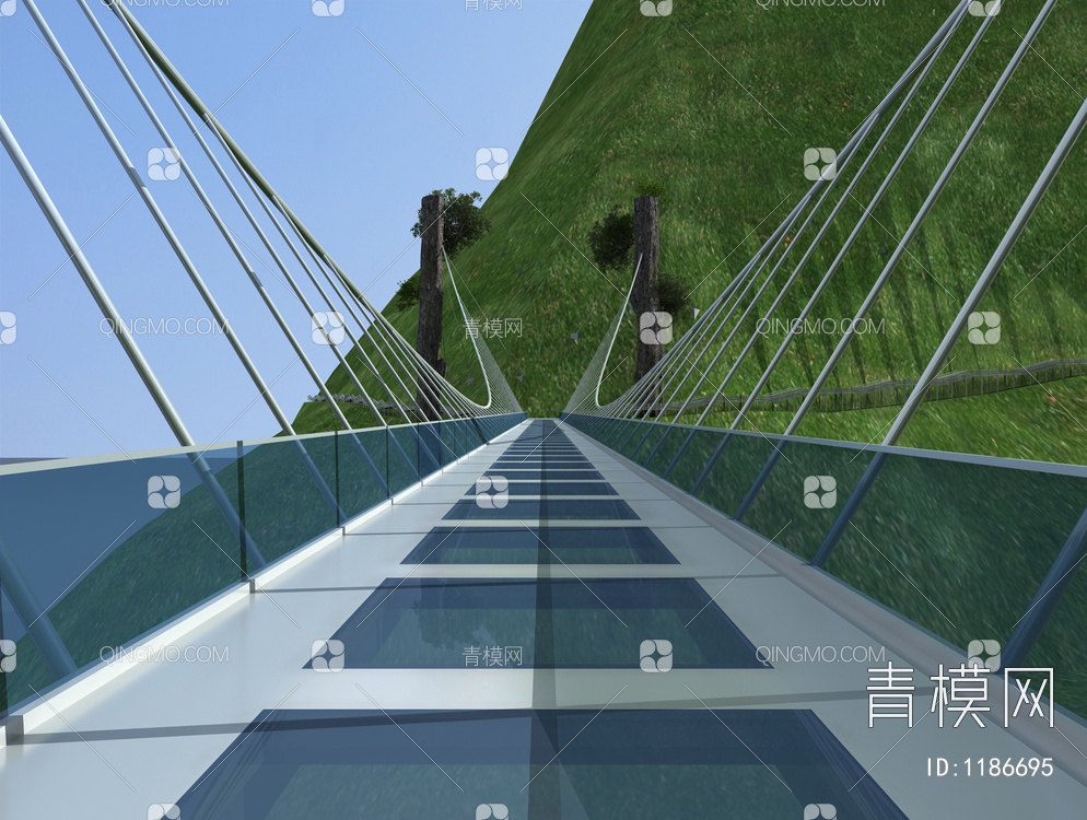 吊桥3D模型下载【ID:1186695】