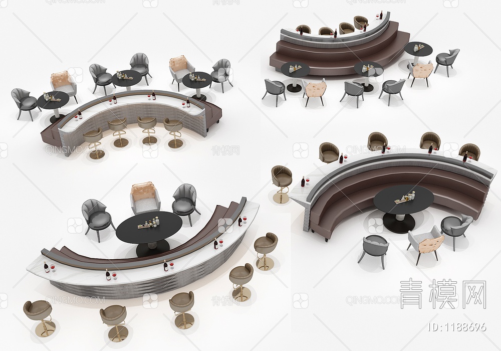 餐桌椅3D模型下载【ID:1188696】