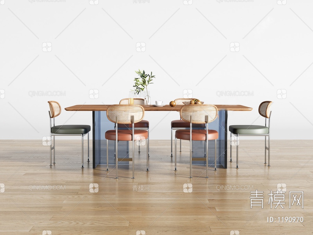 餐桌椅组合3D模型下载【ID:1190970】