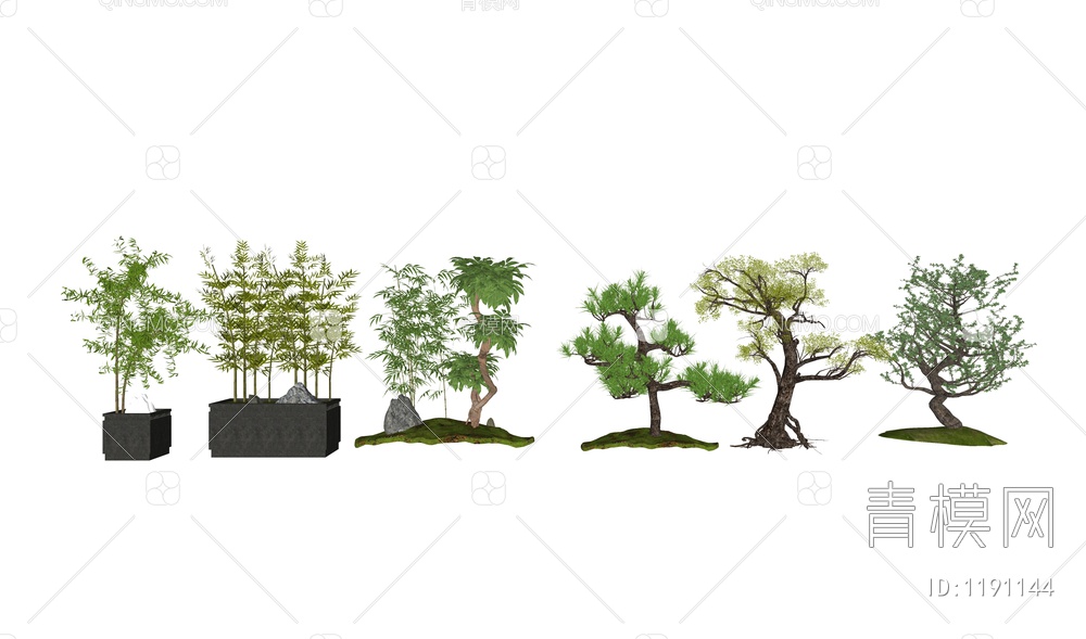景观树SU模型下载【ID:1191144】