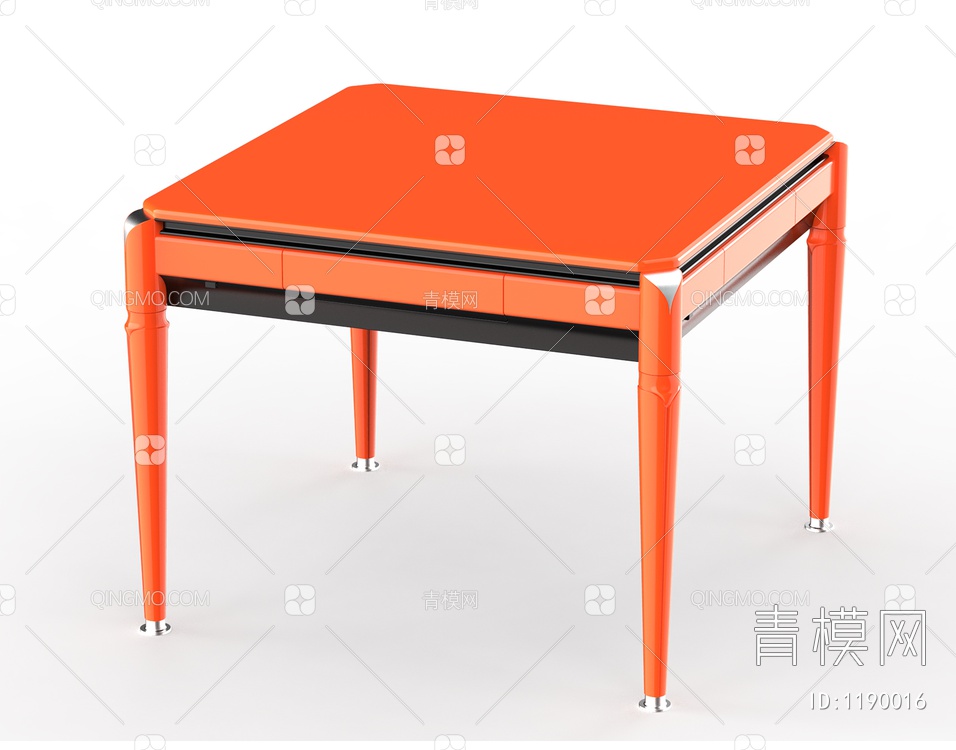 娱乐器材 麻将餐桌3D模型下载【ID:1190016】