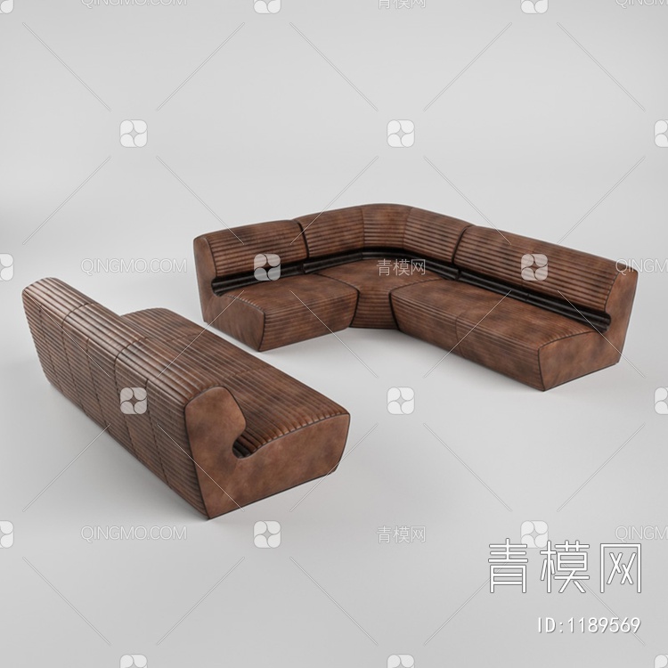 L型沙发3D模型下载【ID:1189569】