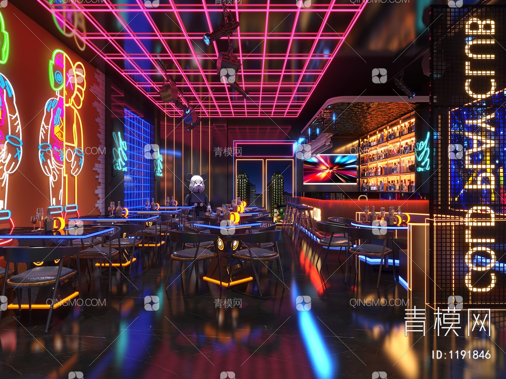 酒吧3D模型下载【ID:1191846】