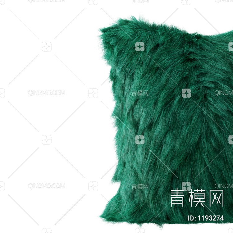 绿毛抱枕3D模型下载【ID:1193274】