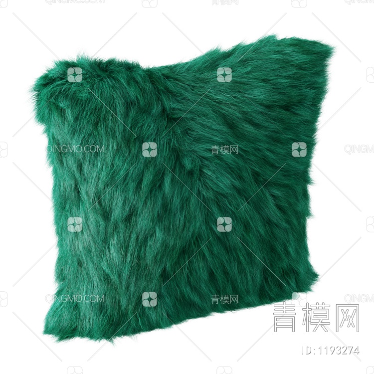 绿毛抱枕3D模型下载【ID:1193274】