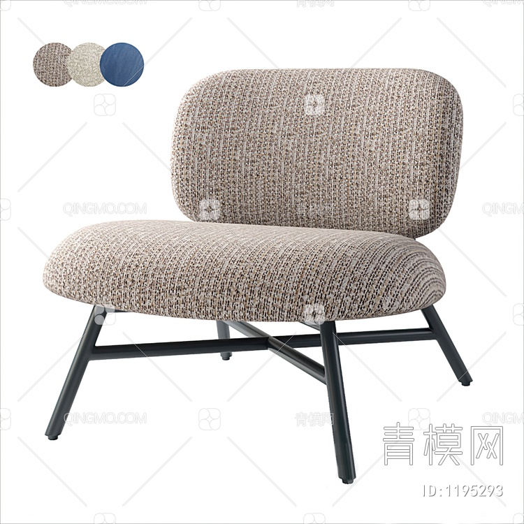 布艺休闲椅3D模型下载【ID:1195293】
