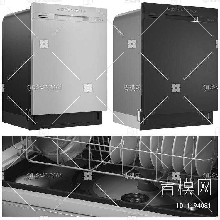 洗碗机 碗柜3D模型下载【ID:1194081】