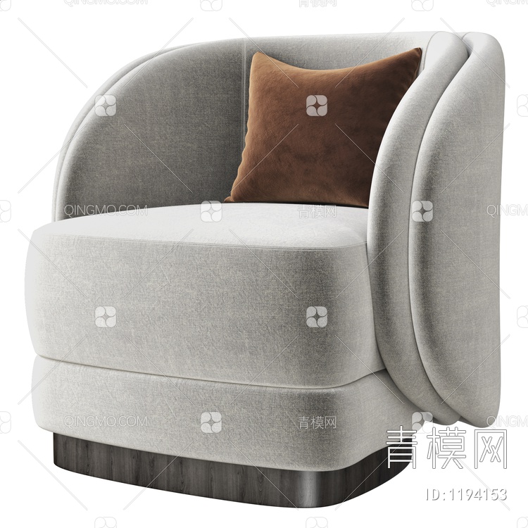 单人沙发3D模型下载【ID:1194153】