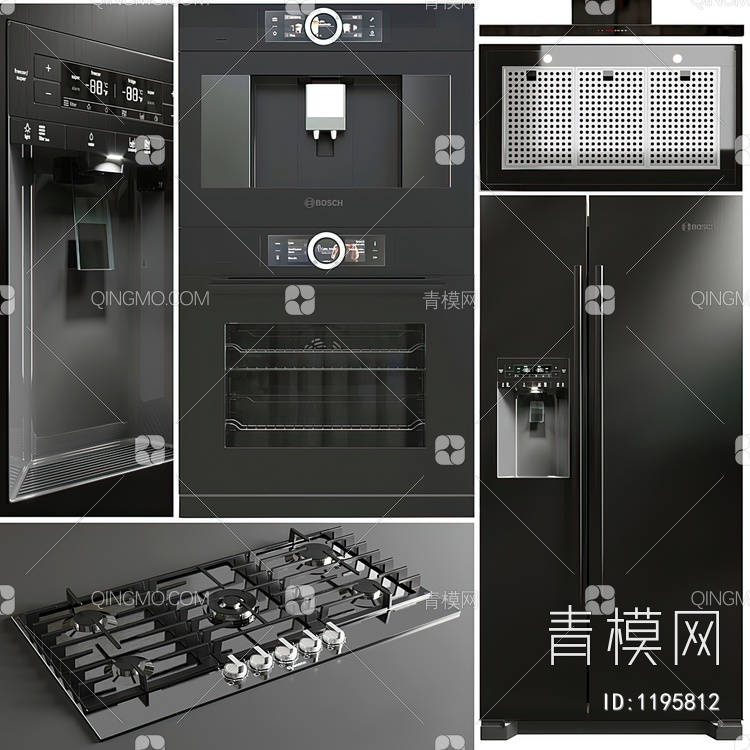 冰箱冰柜3D模型下载【ID:1195812】