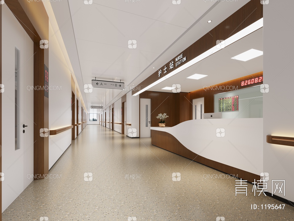 医院护士站3D模型下载【ID:1195647】